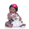 Newborn doll 57cm Realistic Full Silicone 23'' Reborn Baby Doll For Kids Play House Toys Bebe Gift Boneca Reborn