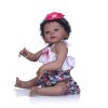 Newborn doll 57cm Realistic Full Silicone 23'' Reborn Baby Doll For Kids Play House Toys Bebe Gift Boneca Reborn